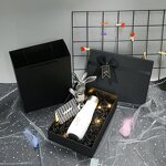 Gift Box Factory - Hot Sale Creative Lid and Base Lipstick Black Empty Large