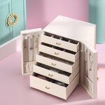 Jewelry Box Manufacturer - Luxury Five Layer Large Capacity Double Opening Rectangle