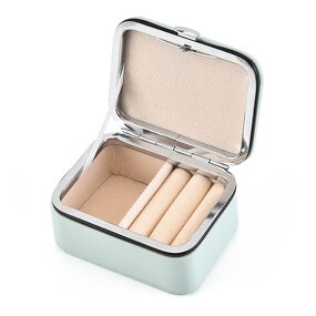 Rings Jewelry Box Manufacturer - Hot Selling Portable Mini Rectangle PU Leather