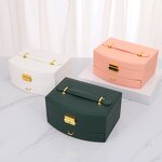 Jewelry Box with Mirror Manufacturer - Luxurious Double Layer Drawer Design