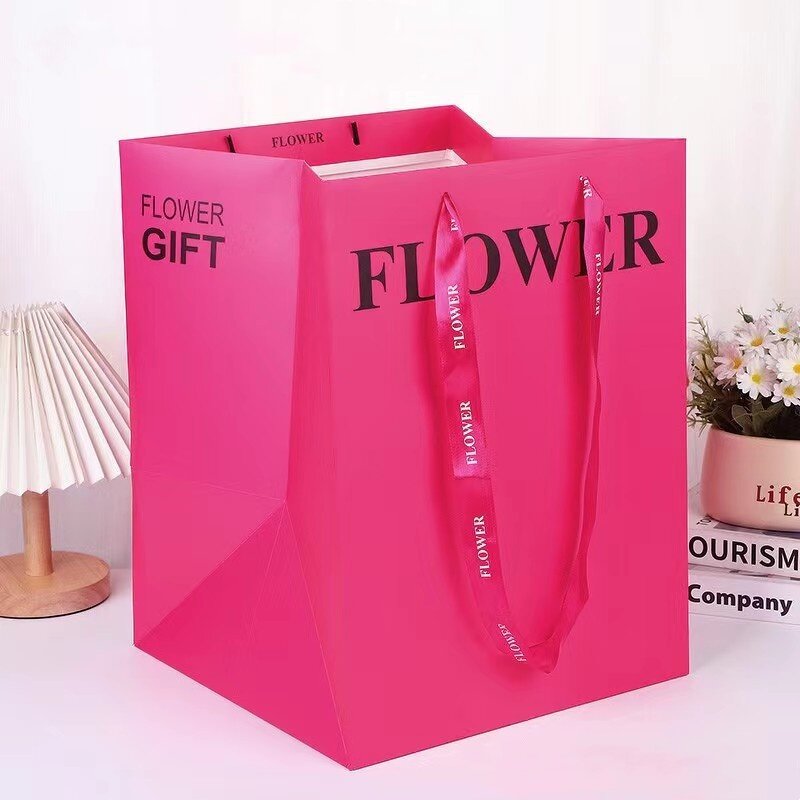 Tote Gift Bag Factory - Popular White Large Thickened Paper Hand-Carrying