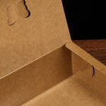Oil-Proof Kraft Paper Box Manufacturer - Disposable Fried Chicken Salad Takeaway Lunch
