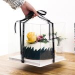 Cake Box Manufacturer - Wholesale 4 6 8 Inch Elevated Portable Transparent