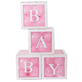 Surprise Box Manufacturer - Hot Sale White Letter Baby Shower Balloon Recycled