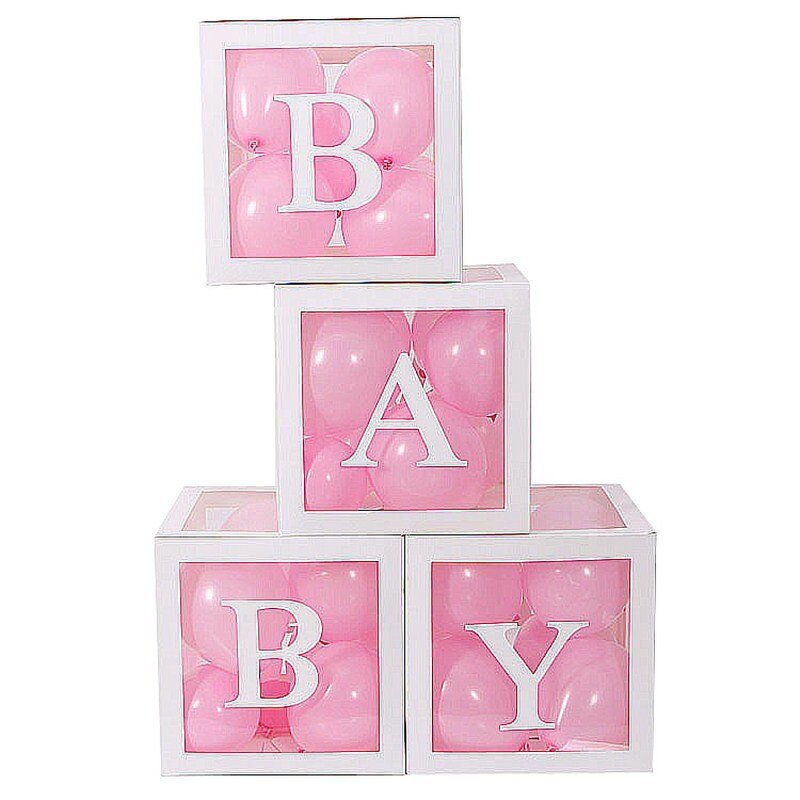 Surprise Box Manufacturer - Hot Sale White Letter Baby Shower Balloon Recycled