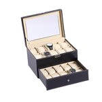 Watch Packaging Box Manufacturer - Hot Sale Kids 20 Slots PU Leather Double Layer
