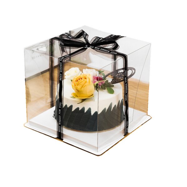 Cake Box Manufacturer - Wholesale 4 6 8 Inch Elevated Portable Transparent
