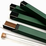 Gift Paper Tube Manufacturer - New Luxury Square Cardboard White Black Incense Box