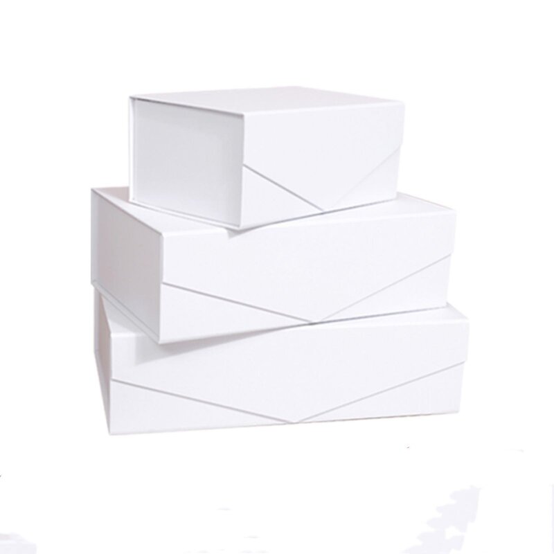 Collapsible Gift Boxes Factory - Competitive Price Rectangle Black Colorful Christmas