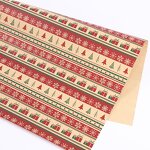 Gift Wrapping Paper Factory - Wholesale Thickened Kraft Paper Elk Christmas