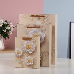 Custom Logo Paper Bags Manufacturer - Cheap Cute Floral High Quality Gift Bags