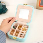 Mini Jewelry Case Factory - 2025 Portable Travel-friendly Leather with Mirror