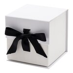 Paper Box Factory - Recommended Cube Square Birthday Wedding Candy White