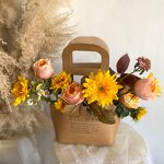 Kraft Paper Bag Manufacturer - Valentine's Day Waterproof Flower Box for Bouquet