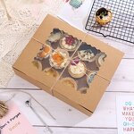 Food Box Factory - Wholesale Window White Marble Kraft Paper Take Away Bake