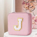 Ring Box Factory - Creative New Pink PU Leather Portable with Embroidery