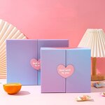 Gift Packaging Factory - Wholesale Creative Double Opening Gradient Color Valentine's Day