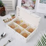 Marble Packaging Box Manufacturer - Crisp Frosted Transparent Small Cheese Cake Gift