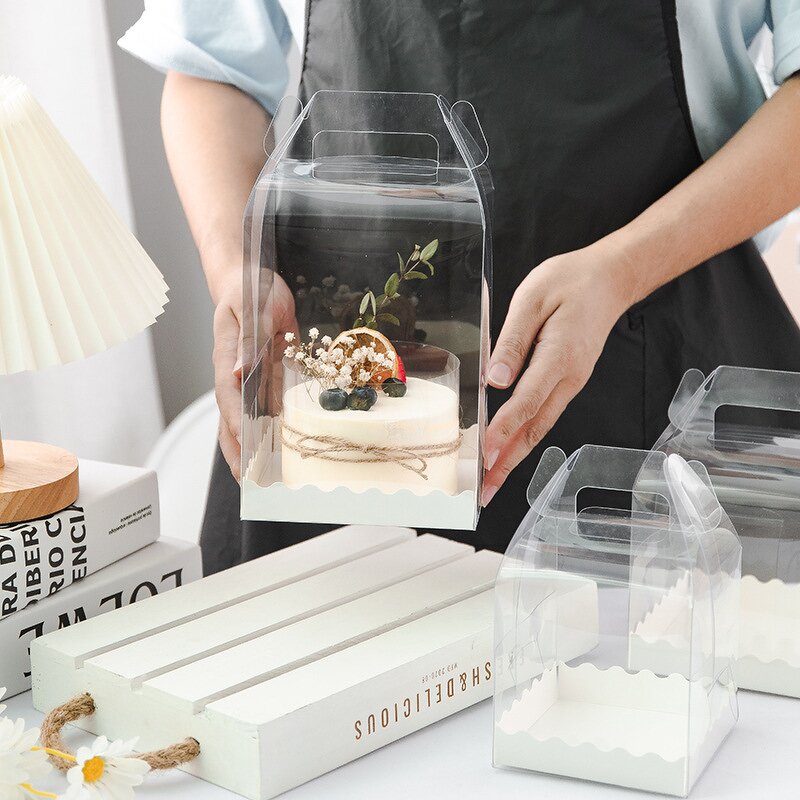 Baking Packaging Box Factory - Wholesale Portable Transparent Heightened Tall Birthday