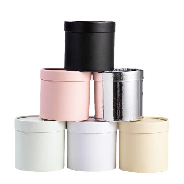 Flower Box Manufacturer - Hug Bucket Small Round Cylinder Bouquet Packaging