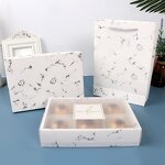 Marble Packaging Box Manufacturer - Crisp Frosted Transparent Small Cheese Cake Gift