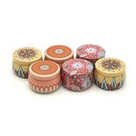 Tin Cans Manufacturer - Hot Sale Ethnic Style Round Candy Metal Scented Candle Jar
