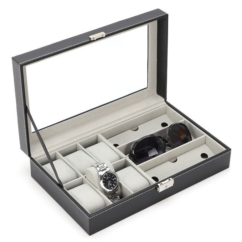 Jewelry Case Manufacturer - Wholesale 6+3 Leather Display Storage for Sunglasses
