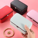 PU Leather Jewelry Case Factory - Most Popular Portable Rectangle Clamshell