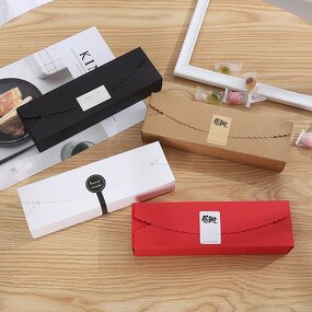 Pastry Box Manufacturer - New Long Baking Cranberry Biscuit Chocolate Candy