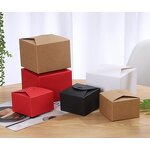 Pastry Box Manufacturer - Hot Sale Creative New Square Kraft Paper Cookie Nougat