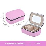 PU Leather Storage Box Factory - Wholesale Simple Portable Rectangle with Mirror