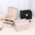 Jewelry Storage Box Factory - Hot Selling Three-Layer Drawer with Handle