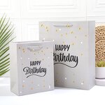 Shopping Bag Manufacturer - Wholesale White Cardboard Child Happy Birthday Gift