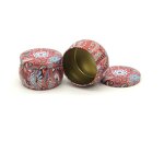 Tin Cans Manufacturer - Hot Sale Ethnic Style Round Candy Metal Scented Candle Jar