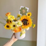 Flower Box Manufacturer - Hug Bucket Small Round Cylinder Bouquet Packaging