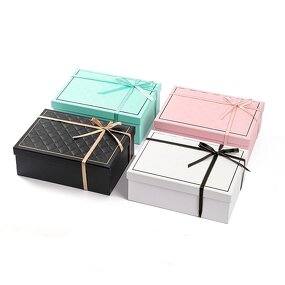 Foldable Gift Box Factory - Wholesale Fresh Color Cardboard with Bow