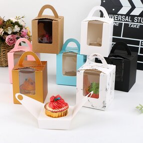 Paper Box Factory - New Product Mini Purple Gold White Black Pink Cupcake