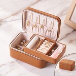 Double Layer Jewelry Box Factory - Small Portable Recyclable Earrings Necklace Organizer
