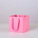 Paper Bag Factory - Hot Sale Square Takeaway Food Baking Bouquet for Flower Shop