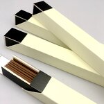 Gift Paper Tube Manufacturer - New Luxury Square Cardboard White Black Incense Box