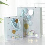 Shopping Bag Factory - New Luxury Party Holiday Birthday White Cardboard