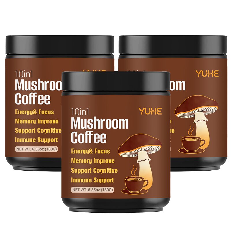 10 in 1 Mushroom Coffee Factory - OEM Lions Mane Reishi Chaga Cordyceps Blend