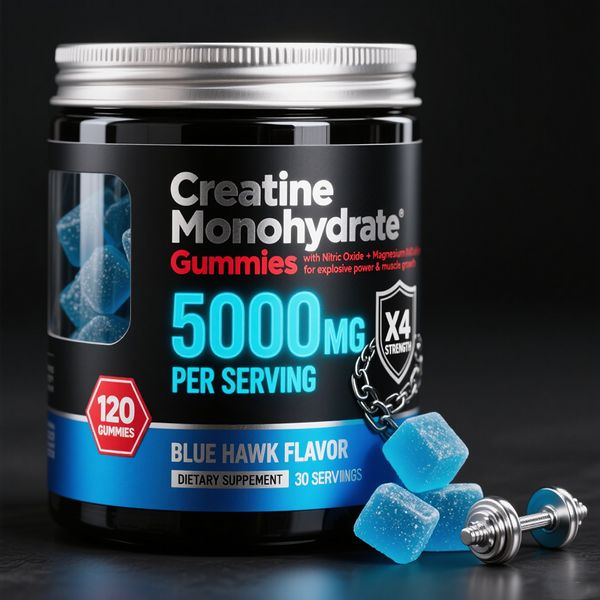 Square Gummy Creatine Factory - Free Sample Sugar Free 5000mg Strawberry