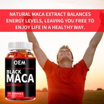 Men Energy Boost Gummies Manufacturer - Free Samples Black Maca Root Enhancement