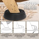 Bed Bug Trap Interceptor Manufacturer - 4-Piece Set Solid PP Over-Coated