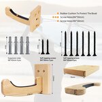 Surfboard Rack Manufacturer - Beech Wood PVC Wall Mounted Beginner