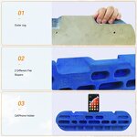 PU Hangboard Supplier - Blue Sand Surface Light Doorway for Indoor