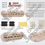 Natural Wooden Climbing Hangboard Supplier - Outdoor with High Quality Holds