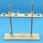 Separatory Funnel Stand Manufacturer - Wooden Laboratory Rack