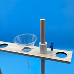 Separatory Funnel Stand Manufacturer - Wooden Laboratory Rack